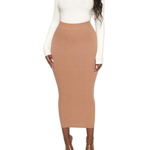 Naked Wardrobe Snatched Hourglass Maxi Skirt